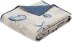 Madison Park Oversized Coastal Premium Soft Blue 60x70 Quilted Throw, 1pc by MADISONPARK