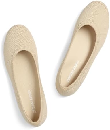 DREAM PAIRS Women's Dress Knit Ballet Comfort Flats by DREAMPAIRS