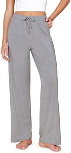 ODODOS Women's Lounge Pants with Pockets Drawstring Lightweight Loose Comfy Casual Pajama Pants-28/30" Inseam by ODODOS