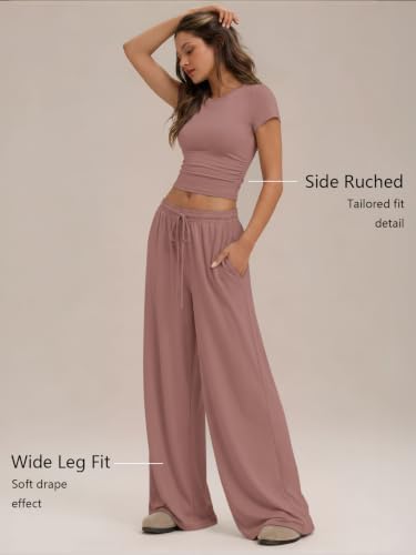 Trendy Queen Women's 2 Piece Matching Summer Lounge Set with Pockets - Image 3