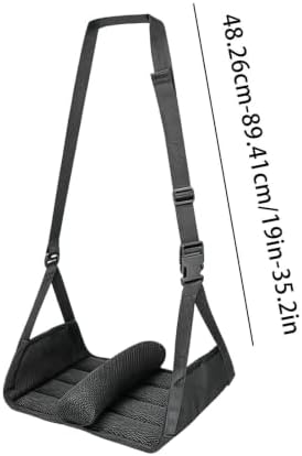 Foot Hammock - Adjustable Portable Lightweight Wooden Base Plane Leg - Image 6