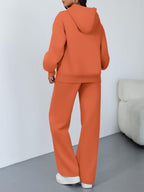 Trendy Queen Womens Oversized Hoodie Wide Leg Pants 2 Piece Lounge Set - Image 4