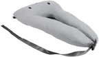 Garosa Car Travel Pillow, Soft Washable Neck Head Support Cushion for Long Distance Travel Kids Adults Cotton Gray 1 Pack - Image 3