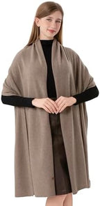 Cashmere Wrap Soft Knitted Scarf Stole for Women Airplane Travel Blanket Shawl 87x28 IN Extra Large Pashmina - Image 2