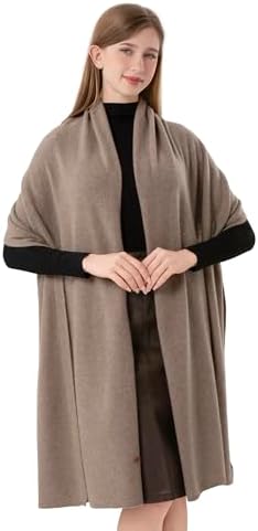 Cashmere Wrap Soft Knitted Scarf Stole for Women Airplane Travel Blanket Shawl 87x28 IN Extra Large Pashmina - Image 2