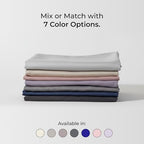 NEST and NOOKS 100% Cotton Sateen Twin XL Flat Sheet, Blue Jean Navy - Image 2
