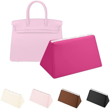 Satin Purse Pillow Insert for Birkin 25, Rose Shocking by KINGSINBAG