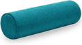 Cylinder Round Memory Foam Support Pillows Cervical Neck Roll Pillow with Pillowcase Soft, Comfortable and Breathable for Sleeping, Chair, Car, Sofa，Travel- Lake Blue24X6 by Velvetcossy