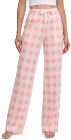 Tall Women 32/34/36 Inseam Pajama Pants Plaid Lounge Sleep Bottoms by Tallemon