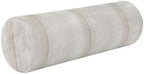 Decorative Bolster Pillow Memory Foam Neck Roll Pillow Round Pillows for Neck Cylinder Pillow Bed Roll Pillow for Neck Support Ivory Stripe by Caihoyu