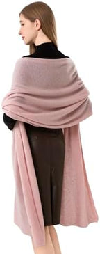 Cashmere Wrap Soft Knitted Scarf Stole for Women Airplane Travel Blanket Shawl 87x28 IN Extra Large Pashmina - Image 4