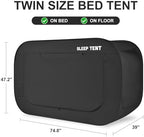 Bed Tent Canopy Twin Pop Up Blackout Privacy Sleep Tent for Kids and Adult - Image 2