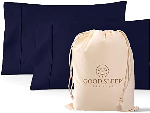 1000 TC King Pillowcases Set of 2 100% Egyptian Cotton Pillow Cases by GoodSleepBedding