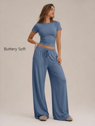 Trendy Queen Women's 2 Piece Matching Summer Lounge Set with Pockets - Image 2