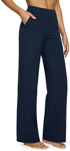 G4Free Yoga Pants for Women Wide Leg Pants with Pockets High Waisted by G4Free