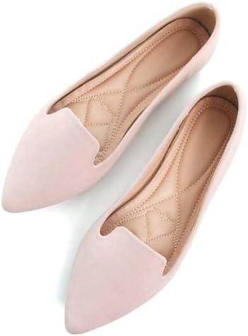 SAILING LU Women's Pointy Toe Ballets Flats PU Leather by SAILINGLUOfficial
