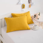 NTBAY Toddler Pillows with Pillowcases Set, 4 Piece 13 x 18, Ginger Yellow - Image 7