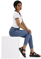 mysoft Women's Comfortable Walking Sandals Platform Wedge Ankle Strap - Image 2