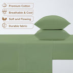 ARlinen 4 PC RV Short Queen Sheets 60 x 75, Fits Upto 10 Inch Deep, Moss Green - Image 2