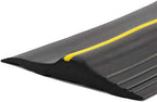 16.5Ft/5M Universal Garage Threshold Seal Strip Garage Door Bottom Weatherproof Strip Rubber DIY Weather Stripping Replacement Not Include Sealant/Adhesive (Black-Yellow Line) by ToLanbbt