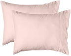Elegant Comfort 4-Piece Solid Smart Sheet Set-Deep Pocket Fitted Sheet with Side Storage Pockets-Silky Soft 1500 Thread Count Egyptian Quality Microfiber, Wrinkle and Fade Resistant, King, Dusty Rose - Image 5
