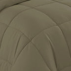 Sweet Home Collection 5 Piece Comforter Set Bag Solid Color All Season Soft Down Alternative Blanket & Luxurious Microfiber Bed Sheets, Sage, Twin - Image 3