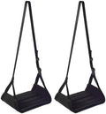 Airplane Foot Rest - Foot Hammock Portable for Plane Travel with Adjustable Strap & Thick Board, Desk Foot Rest Hammock, Travel for Long Flights (2pcs) by Unknown