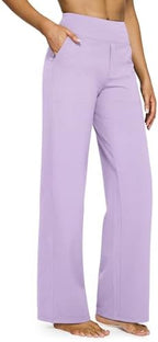 G4Free Yoga Pants for Women Wide Leg Pants with Pockets High Waisted by G4Free