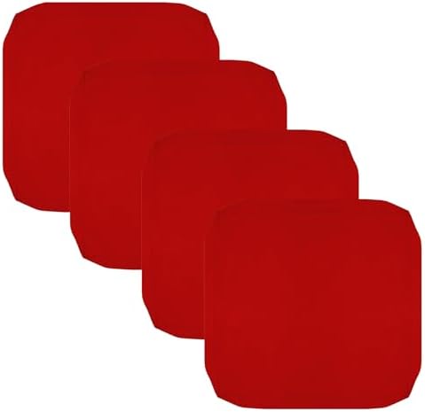 FLYMEI Patio Cushion Covers 20x20x2, Red, 4Packs by FLYMEI