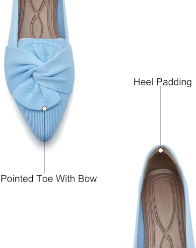 HIULYCENCE Flats for Women Pointed Toe Ballet Flats - Image 6