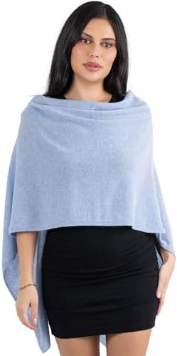 Velanio Cashmere Poncho for Women - 100% Mongolian Wrap & Dress Topper by VelanioCashmere