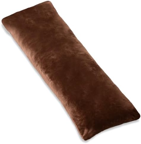 1 MIDDLE ONE Body Pillow, Memory Foam Body Pillows for Adults Sleeping, Long Pillow for Bed, Big Large Firm Full Body Pillow for Side Sleeper, 20x54 Inch, Coffee by 1MIDDLEONE