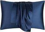 DISANGNI Silk Indulgence Set: Premium 22 Momme Mulberry Silk Pillowcase & Eye Mask Duo for Hair and Skin Rejuvenation(1pc King Size 20" x36", Blue) - Image 7