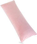 1 MIDDLE ONE Body Pillow, Memory Foam Body Pillows for Adults Sleeping, Long Pillow for Bed, Big Large Firm Full Body Pillow for Side Sleeper, 20x54 Inch, Light Pink by 1MIDDLEONE