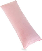 1 MIDDLE ONE Body Pillow, Memory Foam Body Pillows for Adults Sleeping, Long Pillow for Bed, Big Large Firm Full Body Pillow for Side Sleeper, 20x54 Inch, Light Pink by 1MIDDLEONE