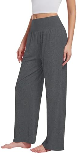 Kivdol 3PACK Women's Casual Loose Wide Leg Cozy Pants Yoga High Waisted Sweatpants Comfy Lounge Pants with Pants with Pockets - Image 2