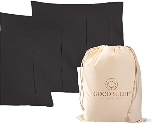 1000 TC King Pillowcases Set of 4 100% Egyptian Cotton Pillow Cases by GoodSleepBedding