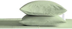 Kamas Egyptian Cotton Sateen Weave Pack of 2 Extra Large Pillowcase to Fit Your Oversized Pancake Large Huge & Gusseted Pillows (Sage Green, King Oversize- 23x43) - Image 2