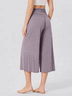 ODODOS Women's Wide Leg Palazzo Lounge Cropped Pants with Pockets Light Weight Comfy Pajama Capri Pants-20/22"/ 24" Inseam - Image 3