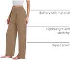 Kivdol 3PACK Women's Casual Loose Wide Leg Cozy Pants Yoga High Waisted Sweatpants Comfy Lounge Pants with Pants with Pockets - Image 4