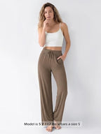 ODODOS Women's Lounge Pants with Pockets Drawstring Lightweight Loose Comfy Casual Pajama Pants-28/30" Inseam - Image 3