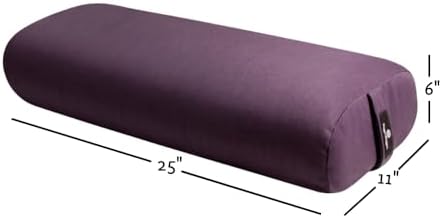 Hugger Mugger Standard Yoga Bolster - Firm, Supportive, Handmade, Durable - Image 2