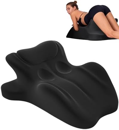 Memory Foam Couples Pillow, 27° Ergonomic Wedge, Black by Unknown