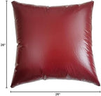 2pcs PU Waterproof Pillowcases With Zipper Pillow Protectors, Dust Proof, Grease Proof, Dog Proof, Extends Pillow Life, Utility Patent Square Pillow covers, Beddings(Euro(26"*26"), Wine red) - Image 7
