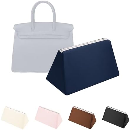 Satin Purse Pillow Insert for Birkin 25, Blue Nuit by KINGSINBAG