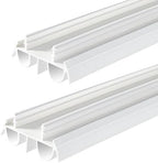 2 Pcs 36" White Double Bubble Kerf Door Sweep by SelNatural