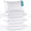 HUXMEYSON Pillows Queen Size Set of 4, Down Alternative Fill by HUXMEYSON