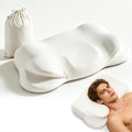Cloud Pillow, Ergonomic Memory Foam Pillow, Cervical Neck Support & Pressure Relief, Cooling Breathable Cover, Sleep Relaxer for Side, Back & Stomach Sleepers by Unknown