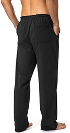 Pudolla Men's Cotton Yoga Sweatpants Athletic Casual Pants with Pockets - Image 3