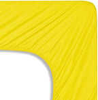 Mocassi King Sheet Set - Luxury Hotel 1800 Premier Bedding Sheets & Pillowcases - Ultra Soft Breathable & Cooling Bed Sheets - Deep Pocket - Wrinkle Resistant - 4 Piece Set - King, Yellow - Image 5